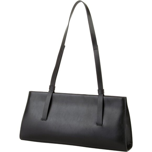 Women’s Black Genuine Leather Trendy Shoulder Bag Small Handbag & Clutch - Picture 1 of 6